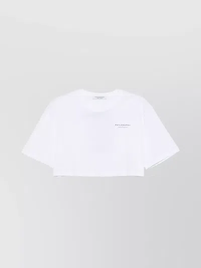Philosophy Di Lorenzo Serafini Recycled Organic Jersey T-shirt In White
