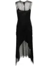 Philosophy Di Lorenzo Serafini Rhinestone-embellished Midi Dress In Black