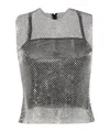 Philosophy Di Lorenzo Serafini Rhinestone-embellished Top In Gray