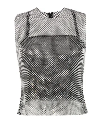 Philosophy Di Lorenzo Serafini Rhinestone-embellished Top In Gray