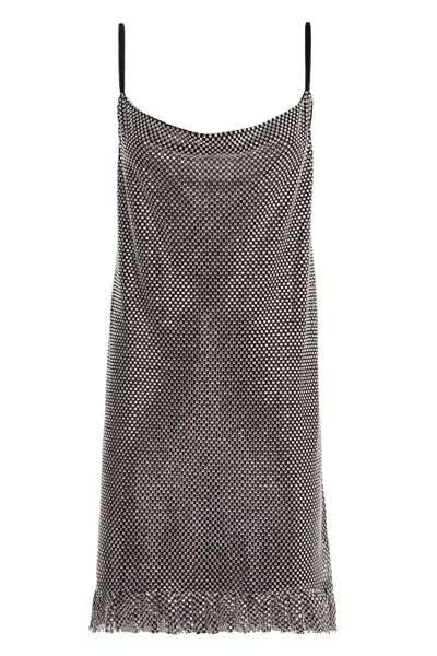 Philosophy Di Lorenzo Serafini Rhinestone Mini Dress In Silver