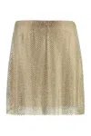Philosophy Di Lorenzo Serafini Embellished Mini Mesh Skirt In Gold
