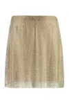 Philosophy Di Lorenzo Serafini Embellished Mini Mesh Skirt In Gold