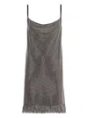 Philosophy Di Lorenzo Serafini Rhinestone Ruffled Mini Dress In Black