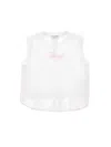 Philosophy Di Lorenzo Serafini Ärmelloses T-shirt Mit Print Und Chiffon-details In White