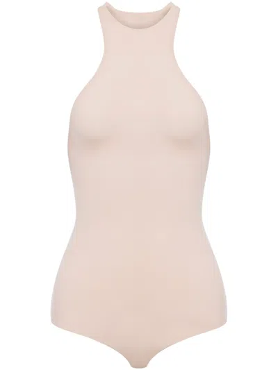 Philosophy Di Lorenzo Serafini Round-neck Racerback Bodysuit In Pink