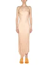Philosophy Di Lorenzo Serafini Asymmetric Pleated Midi Dress In Turquoise