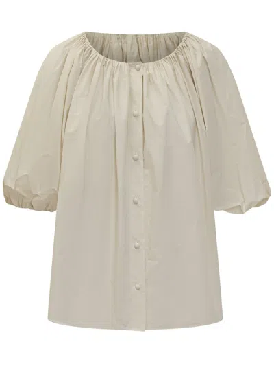 Philosophy Di Lorenzo Serafini Ruched Detailed Blouse In White