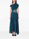Philosophy Di Lorenzo Serafini Philosophy Asymmetrical Draped Dress
