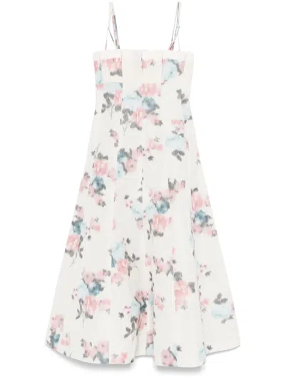 Philosophy Di Lorenzo Serafini Ruched Taffeta Maxi Dress In Neutrals