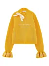 Philosophy Di Lorenzo Serafini Ruffled-cuff Sweater In Yellow