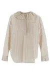 Philosophy Di Lorenzo Serafini Ruffled Striped Shirt