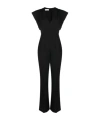 Philosophy Di Lorenzo Serafini Tailored Waist Flare Jumpsuit In Black
