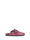 Philosophy Di Lorenzo Serafini Glitter Sandals Buckle Flat Sole In Pink