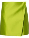 Philosophy Di Lorenzo Serafini Wraparound-style Mini Skirt In Green