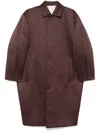 Philosophy Di Lorenzo Serafini Satin Coat In Purple