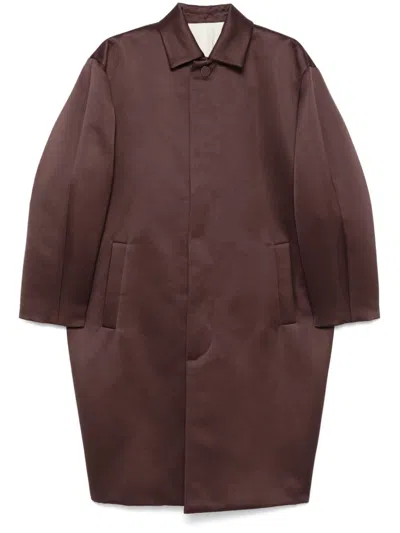 Philosophy Di Lorenzo Serafini Satin Coat In Purple
