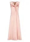 Philosophy Di Lorenzo Serafini Duchesse Satin Strapless Maxi Dress In Pink