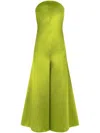 Philosophy Di Lorenzo Serafini Satin-finish Strapless Dress In 绿色