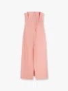 Philosophy Di Lorenzo Serafini Satin Long Dress With Bustier In Pink