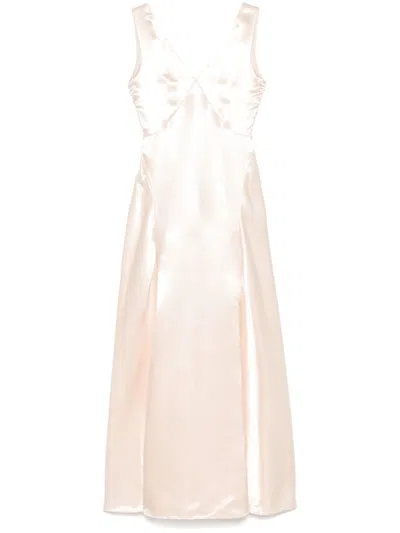 Philosophy Di Lorenzo Serafini Satin Maxi Dress In Pink