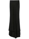 Philosophy Di Lorenzo Serafini Satin Maxi Skirt In Black