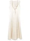 Philosophy Di Lorenzo Serafini Satin Midi Dress In ニュートラル
