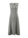 Philosophy Di Lorenzo Serafini Satin Midi Dress In Green