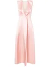 Philosophy Di Lorenzo Serafini Duchesse Satin Strapless Maxi Dress In Pink