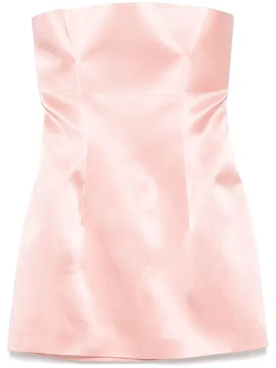 Philosophy Di Lorenzo Serafini Satin Mini Sdress In Pink