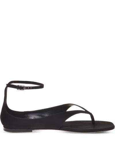 Philosophy Di Lorenzo Serafini Satin Sandals In Black