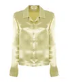 Philosophy Di Lorenzo Serafini Satin Shirt In Green