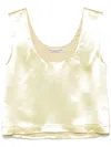 Philosophy Di Lorenzo Serafini Satin Tank Top In Yellow
