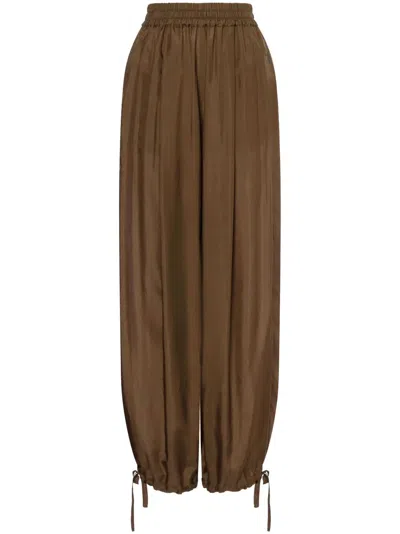 PHILOSOPHY DI LORENZO SERAFINI PHILOSOPHY DI LORENZO SERAFINI SATIN TAPERED TROUSERS