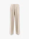 Philosophy Di Lorenzo Serafini Satin Trouser With Wide Leg In Sand