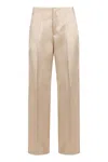 Philosophy Di Lorenzo Serafini Satin Trousers In Ivory