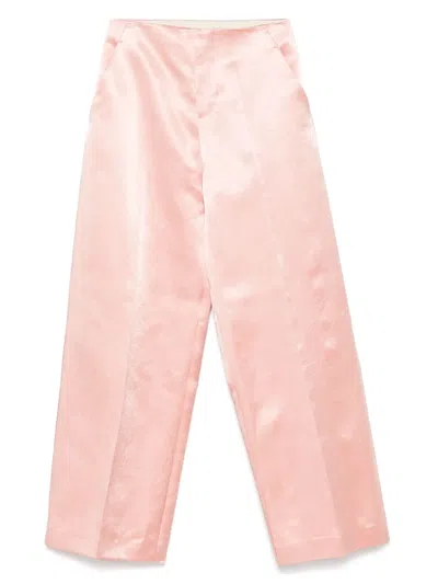 Philosophy Di Lorenzo Serafini Satin Trousers In Rosa