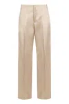 Philosophy Di Lorenzo Serafini Satin Trousers In Neutral