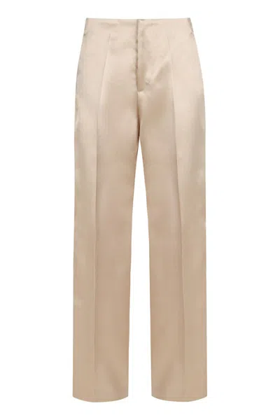 Philosophy Di Lorenzo Serafini Satin Trousers In Neutral