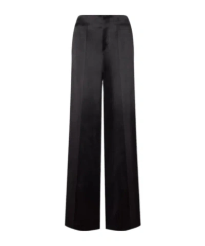 Philosophy Di Lorenzo Serafini Satin Wide-leg Pants In Black