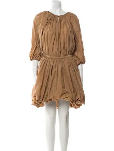 Pre-owned Philosophy Di Lorenzo Serafini Scoop Neck Long Dress W/ Tags In Brown