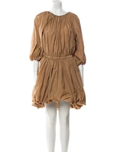 Pre-owned Philosophy Di Lorenzo Serafini Scoop Neck Long Dress W/ Tags In Brown