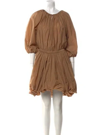 Pre-owned Philosophy Di Lorenzo Serafini Scoop Neck Mini Dress W/ Tags In Brown