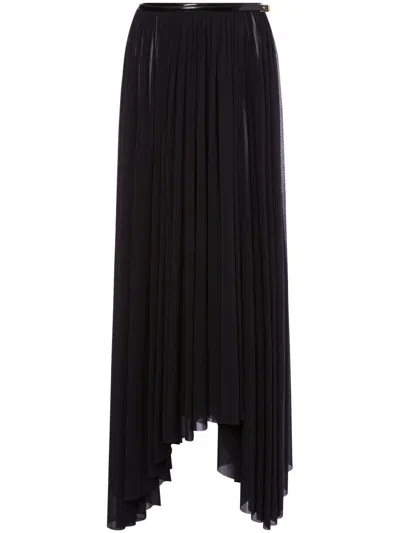 Philosophy Di Lorenzo Serafini Stretch Tulle Long Skirt In Black