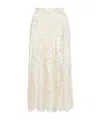 Philosophy Di Lorenzo Serafini Sequin Embellished Long Skirt In Metallic