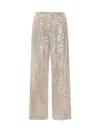 Philosophy Di Lorenzo Serafini Pantalone In Paillettes Champagne In White
