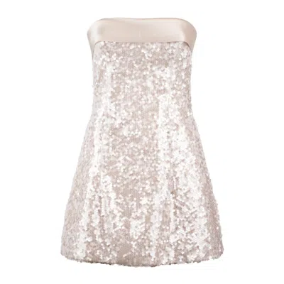 Philosophy Di Lorenzo Serafini Sequined Sheath Minidress In White