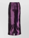 PHILOSOPHY DI LORENZO SERAFINI SEQUINED SKIRT WITH ELASTIC WAISTBAND AND SHIMMERING FINISH