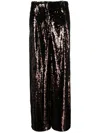Philosophy Di Lorenzo Serafini Sequined Straight-leg Trousers In Brown