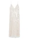 Philosophy Di Lorenzo Serafini Wrap Dress With Sequin Embellishment In Neutral